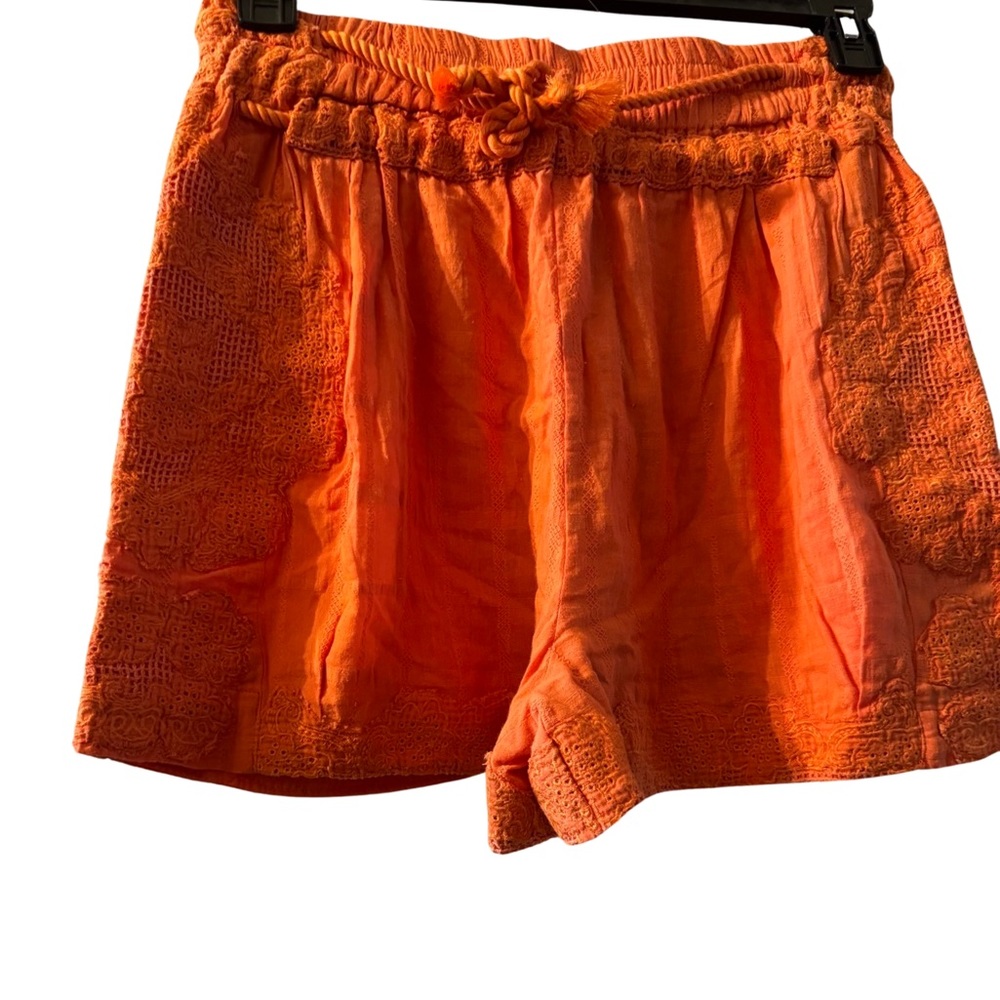 Free People |  Embroidered Boho Shorts